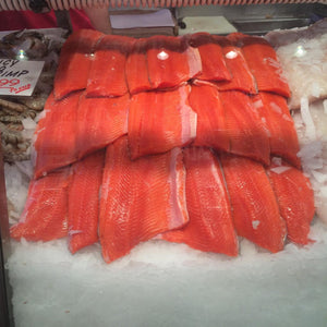 PRE-ORDER!! Fresh Copper Alaskan Sockeye Salmon Fillet. SHIPS MAY 20TH