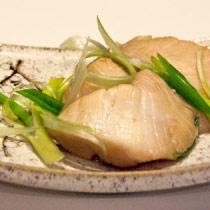 Soy Sauce-Poached Halibut Cheeks