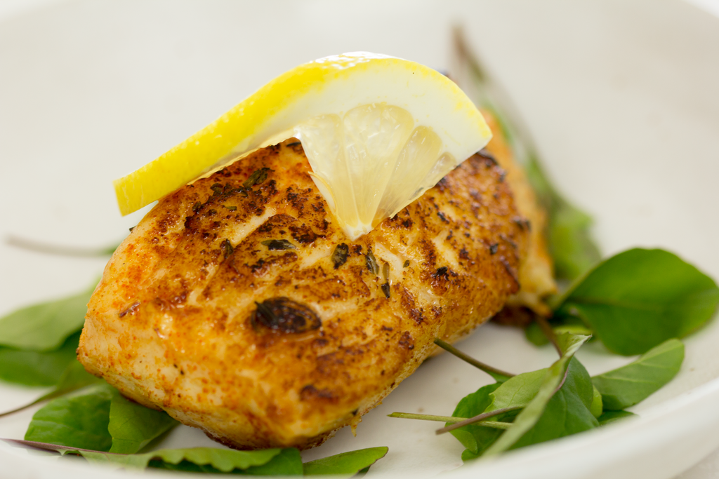 Fresh Halibut with Herb Marinade