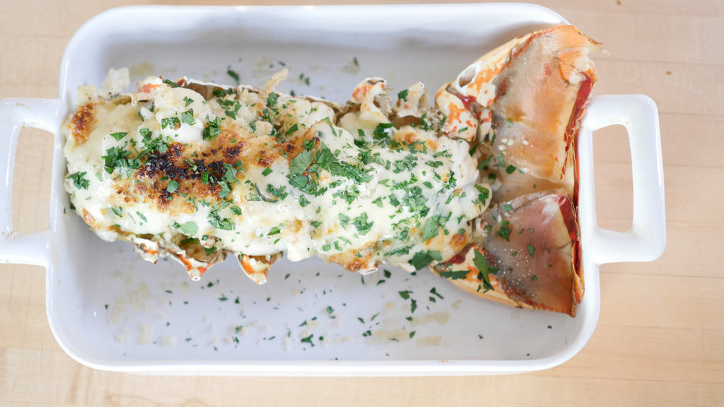 Broiled Lobster with White Wine Bechamel