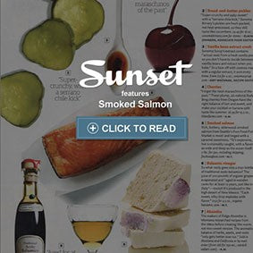 Sunset Magazine features Smoked Salmon, July 2012